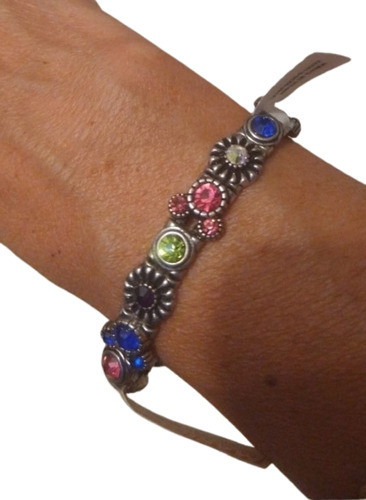 Pulsera Elastizada Con Cristales De Colores Original Disne 