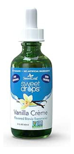 Edulcorante Liquido Sweet Drops De Stevia, Crema De Vainilla