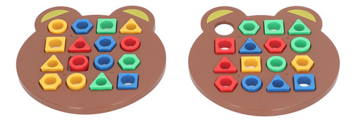 Juego De Combinación De Formas, 2 Piezas, Tablas De Rompecab