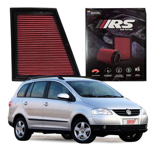 Filtro Esportivo Lavável Vw Spacefox Highline 1.6 8v 2008 Rs