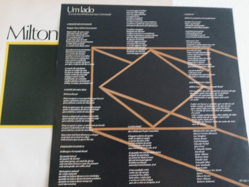 Lp Milton Nascimento Ao Vivo 1983 Com Encarte (Usado)