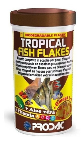 Ração Prodac Tropical Fish Flakes 200g Para Peixe Tropicais