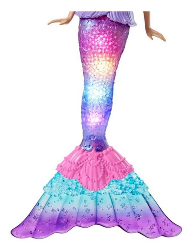 Imagen 3 de 5 de Barbie Sirena Con Luces Hdj35 Mattel Bestoys