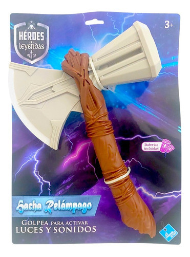 Hacha Relámpago Con Luz Y Sonido 30 Cm