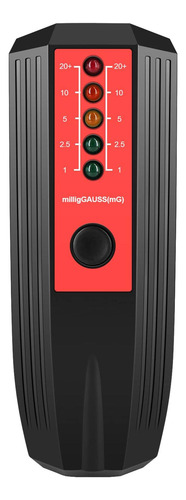 Probador De Radiación Electromagnética Negro Rojo Pegatina