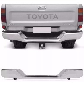 Paragolpes Trasero P/hilux 2001/+ Cromado C/baj Y Sopor