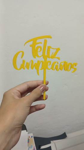 Topper Feliz Cumpleaños Stl