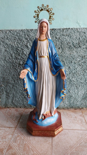 Imagem 1 de 3 de Imagem Nossa Senhora Das Graças Grande Resina 90 Cm Linda!!