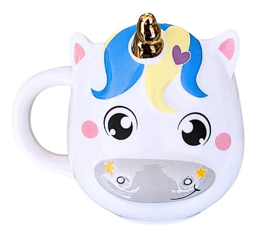 Taza Unicornio Cuerno Dorado