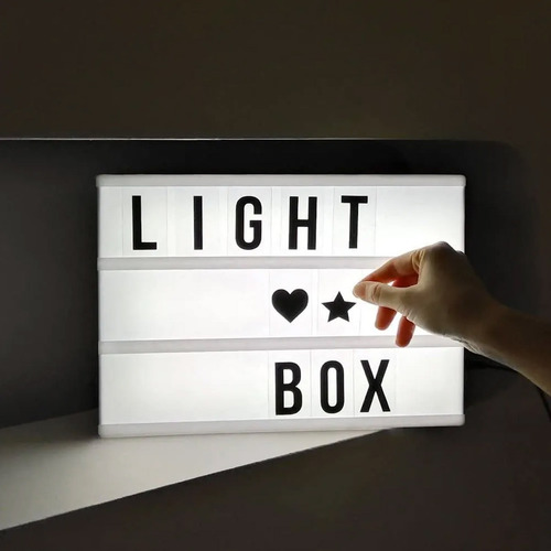 Imagen 4 de 10 de Cartel Luminoso Cine Marquesina Led Letras Grande 30x22cm