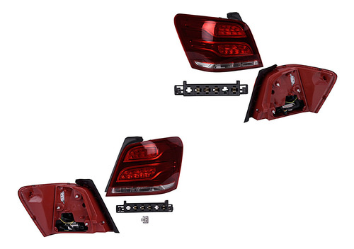 Par Calaveras C/leds Mercedes-benz Glk 13-15 Depo