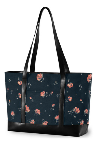 Bolso Mano Para Mujer Rosa Flor I3 Organizador Portatil