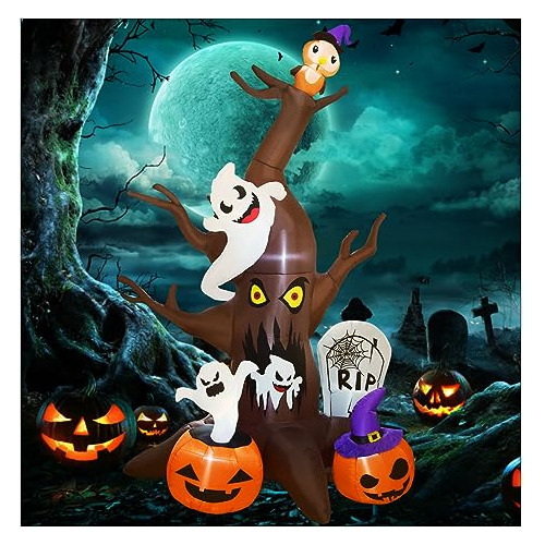 Árbol Inflable De Halloween De 9 Pies Árbol Muerto Fa...