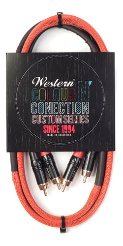 Cable Audio Rca Stereo Mallado Western Rcax2o15 - 1,5mts