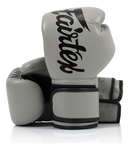 Guantes Para Entrenamiento Fairtex, 16 Onzas, Gris Y Negro