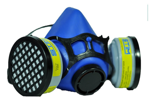 Imagen 1 de 9 de Semimascara Respiratoria Doble Vapores Organico + 2 Filtros