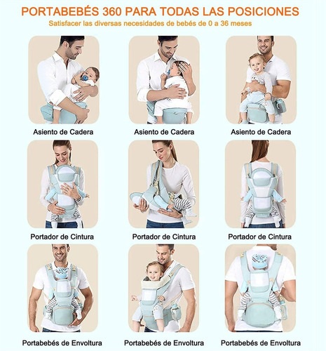 Portabebés Transpirable Ajustableporta Bebe Ergonomico