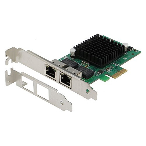 Adaptador Ethernet Pcie X1 Dual 10/100/1000 Gbps.