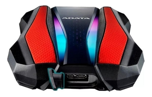 Imagen 3 de 3 de Disco duro externo Adata AHD770G-1TU32G1 1TB rojo