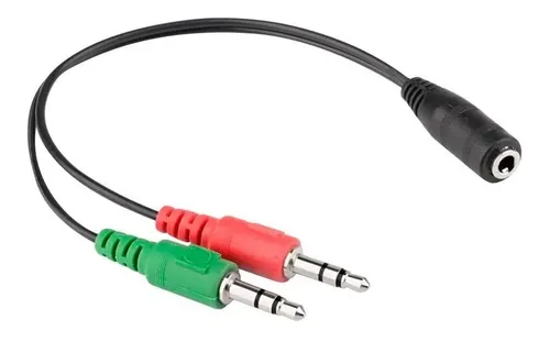 Cable Auxiliar Miniplug 3.5mm Con Microfono Para Auricular