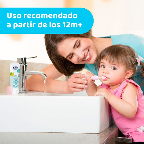 Chicco Bebés Pasta Dientes Fresa Strawberry Sin Flúor 12m+