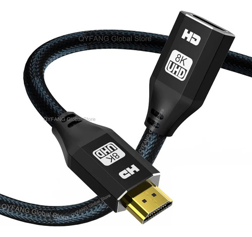 Cable Extensor Compatible Con Hdmi 8k, Cable Macho A Hembra 