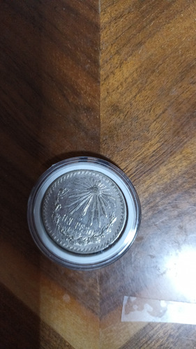 Moneda De Coleccion De Un Peso De Plata Ley 720 Año 1922 (Usado)
