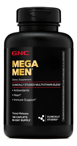 Mega Men Multivitaminico Gnc 180 Capsulas