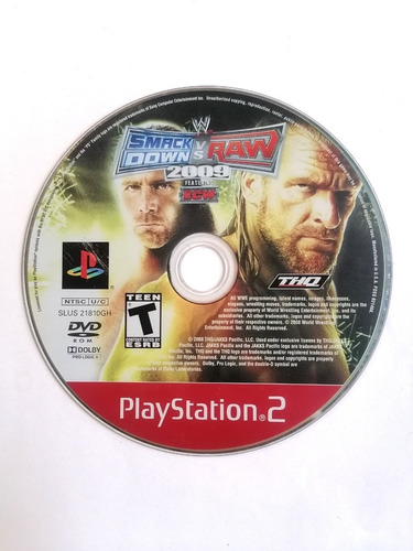 Wwe Smackdown Vs Raw 2009 Ps2 (Reacondicionado)