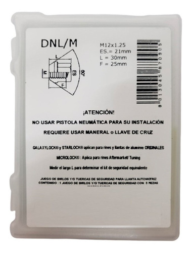 4 Tornillos Seguridad 14 X 1.5  New Nissan Frontier Pro 4x  