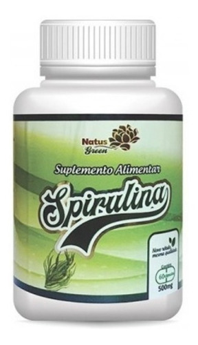 Remédio Para Emagrecer Spirulina 60 Cápsulas De 500mg