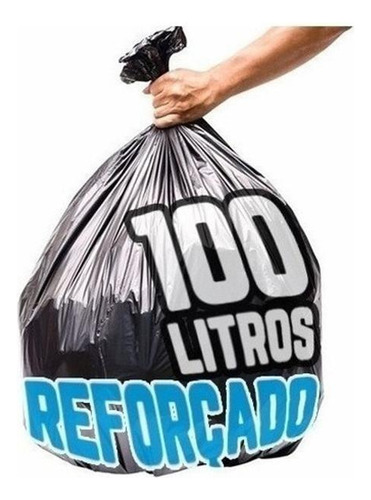 Saco De Lixo 100lts Boca Larga Super Reforçado C/5 Kg