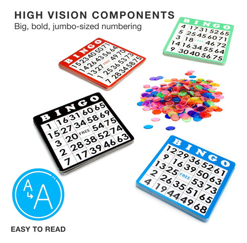 Juego De Bingo Royal Bingo Supplies , Tamaño Jumbo, 677pzs