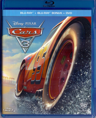 Cars 3 Tres Pelicula Blu-ray + Dvd