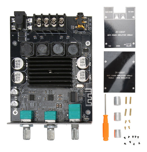 Módulo Amplificador De Potencia Subwoofer De Doble Canal 100