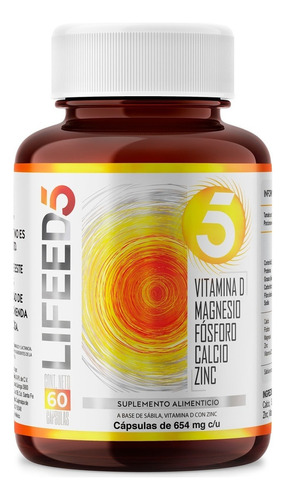 Lifeed D+ Inmune - Vitamina D Calcio Magnesio Zinc Fósforo Sabor Sin sabor