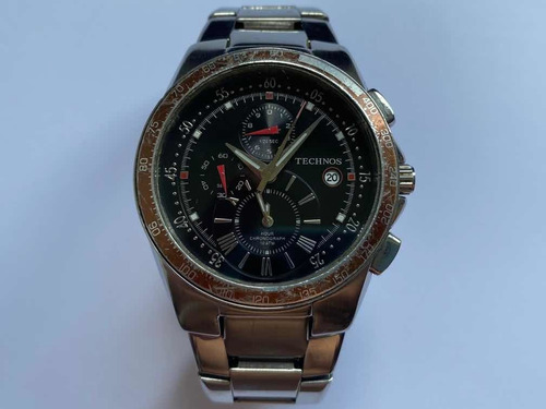 Technos Quartz Date Cronógrafo Antigo Leia O Anúncio 01449