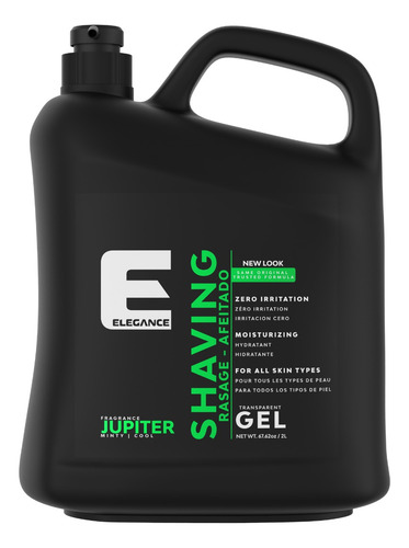 Elegance Original Shaving Gel Afeitar 2 Lt Aroma Verde/minty