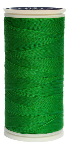 Caja 12 Pzas Hilo Coats Poliéster Liso 3 Cabos Fibra Corta Color T6980-8133 Verde Esmeralda