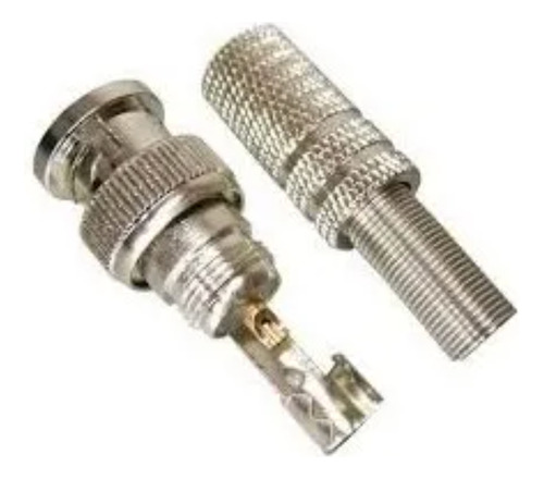 Kit 40 Conector Bnc Macho Com Mola De Parafuso