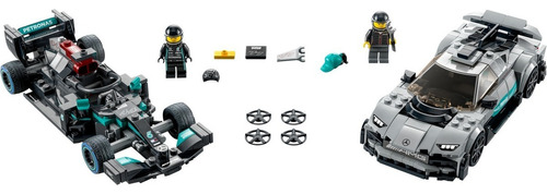 Kit Lego Mercedes Amg F1 W12 E Y Amg Project One 76909 Cantidad de piezas 564