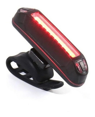 Luz Led Bicicleta Usb Recargable 5 Modos 2 Colores 100 Lumen