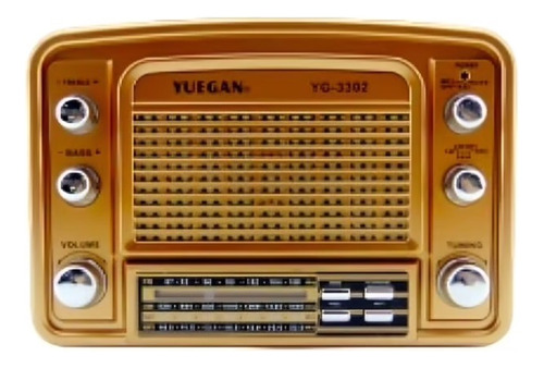 Radio Multibanda Yuegan Yg-3302 Retro Usb Y Tf Recargable