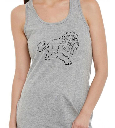 Musculosa Leon Dibujo Vector Art