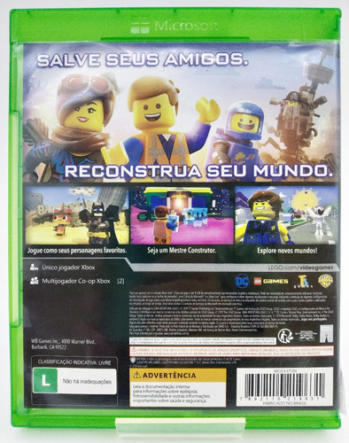 Lego Uma Aventura Lego 2 Videogame Xbox One Mídia Física Loj