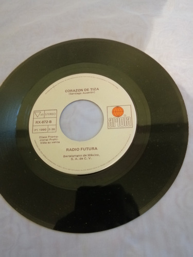 Radio Futura, Corazon De Tiza, Single 7 Ep Promocional (Usado)