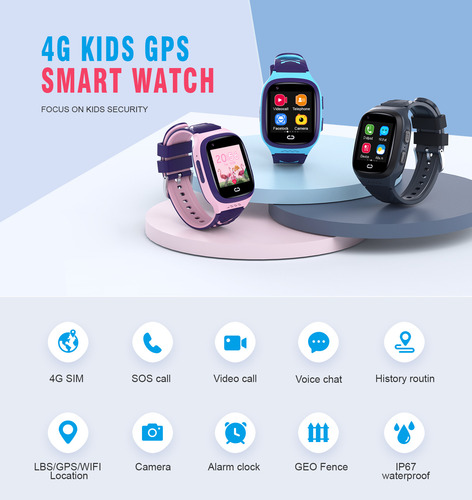 Reloj Infantil Lt31 Para Niños Con Gps Y Videoteléfono 4g