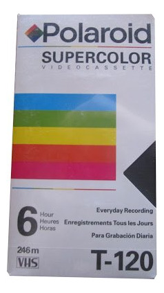 Casete Video Polaroid Supercolor Vhs T-120