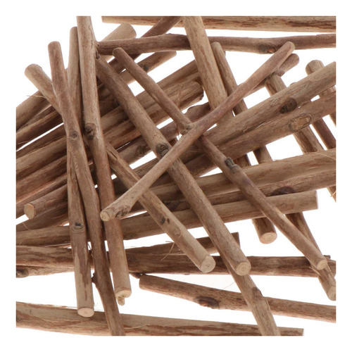 . Rebanadas De Troncos De Madera Sin 100pcs Palitos De