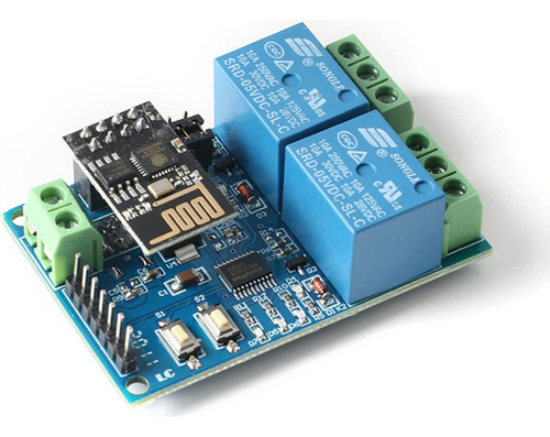 Jessinie 5v Esp8266 Módulo De Relé Wifi De Doble Canal Iot